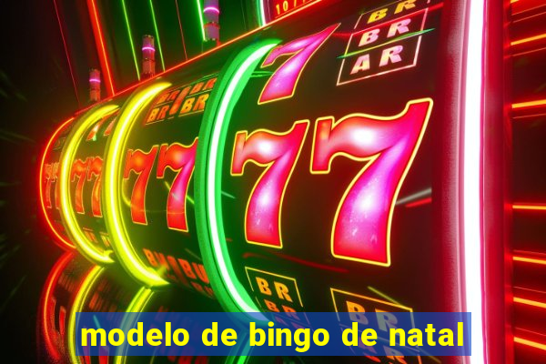 modelo de bingo de natal